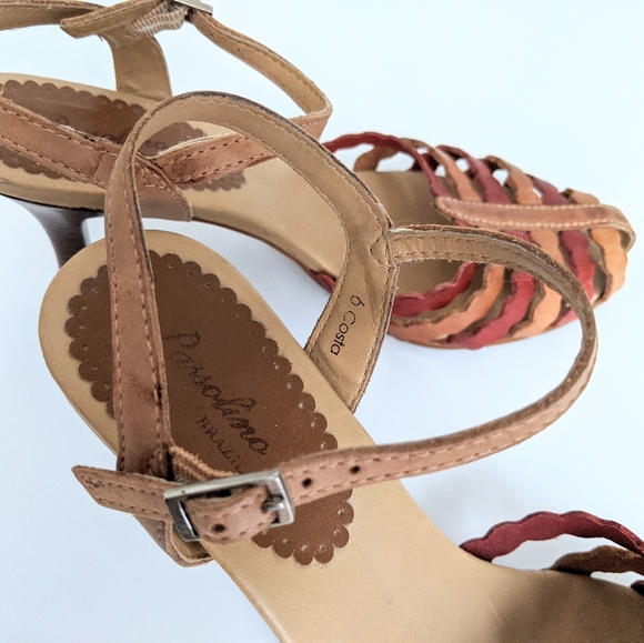 🇧🇷 Passofino Strappy Leather Sandals Made In Brazil - Picture 4 of 6